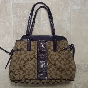 Purple Coach Purse